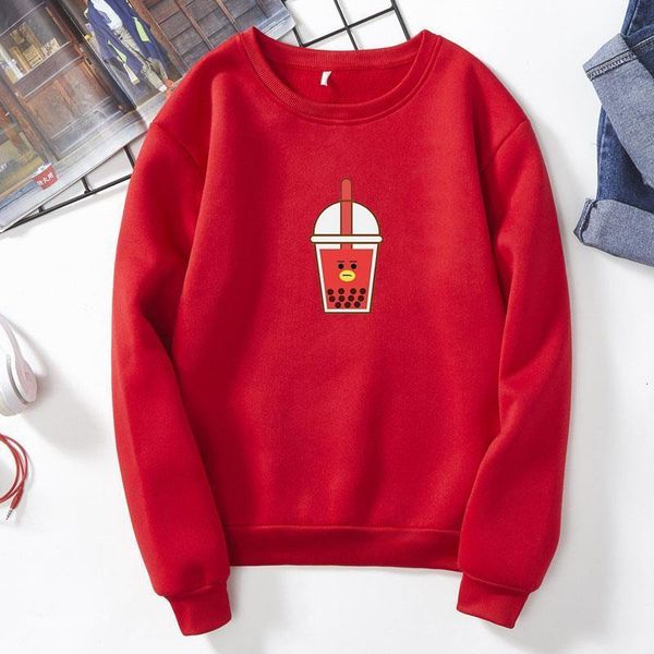 2021 new kpop bangtan boys cute image drink milk tea sweatshirt women's clothing kawaii cartoon print hoody autumn fashion top, Black
2021 new kpop bangtan boys cute image drink milk tea sweatshirt women's clothing kawaii cartoon print hoody autumn fashion top, Black