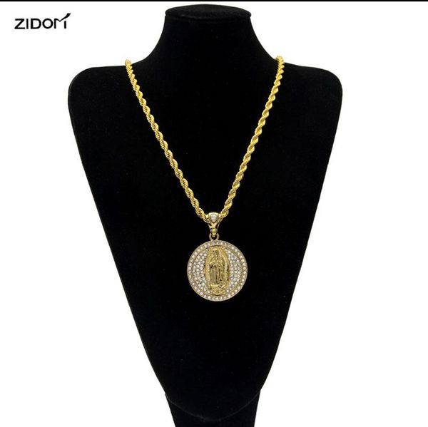 pendant necklaces hip hop gold silver color bling virgin mary necklace 70cm long twisted chain fashion for men jewelry
pendant necklaces hip hop gold silver color bling virgin mary necklace 70cm long twisted chain fashion for men jewelry
