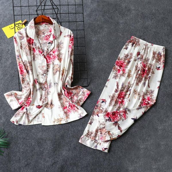 new womens home wear nightwear shirt pants suit pajamas sleepwear sets spring robe bath gown bathrobe nightgown -xl, Black;red
new womens home wear nightwear shirt pants suit pajamas sleepwear sets spring robe bath gown bathrobe nightgown -xl, Black;red