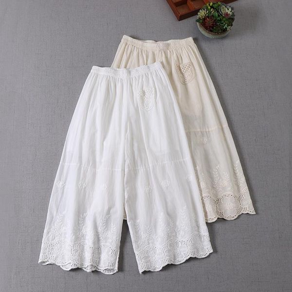 women's pants & capris 2021 spring summer women mori girl lace cotton embroidery hollow out wide leg, Black;white
women's pants & capris 2021 spring summer women mori girl lace cotton embroidery hollow out wide leg, Black;white