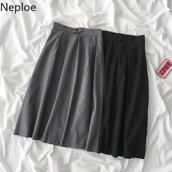 skirts neploe korean elegant women skirt zipper button stretch high waist solid bottoms 2021 spring office lady a-line 58991, Black
skirts neploe korean elegant women skirt zipper button stretch high waist solid bottoms 2021 spring office lady a-line 58991, Black
