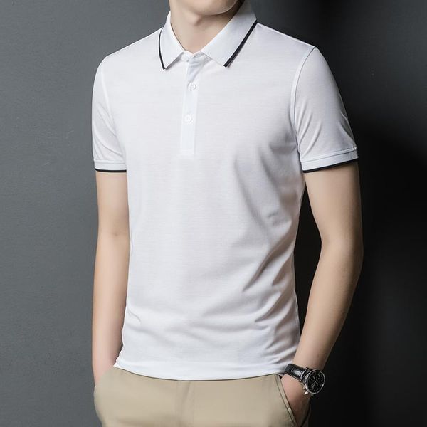 men's polos plain men golf shirts summer office business sport natural silk casual style male tshirts clothing, White;black
men's polos plain men golf shirts summer office business sport natural silk casual style male tshirts clothing, White;black