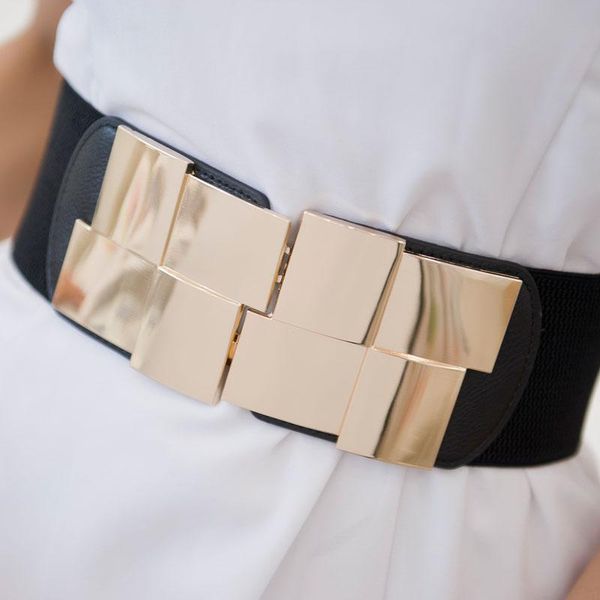 belts ladies fashion shiny stretch elastic belt square metal buckle pu waist band strap women wide waistband cinch for dress coat, Black;brown
belts ladies fashion shiny stretch elastic belt square metal buckle pu waist band strap women wide waistband cinch for dress coat, Black;brown