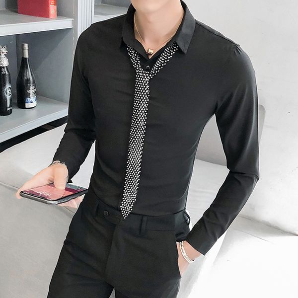 plus size new 5xl-m primavera novas camisas casuais para roupas masculinas manga longa simples magro ajuste night club prom blusa efwt, Black;brown
plus size new 5xl-m primavera novas camisas casuais para roupas masculinas manga longa simples magro ajuste night club prom blusa efwt, Black;brown