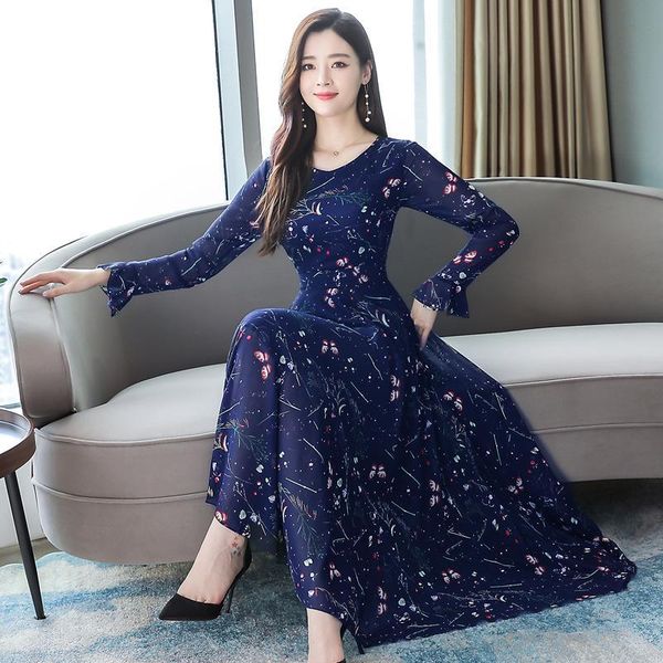 casual dresses 2021 autumn wonmen large size chiffon long dress sleeve boho beach print party plus vestidos, Black;gray
casual dresses 2021 autumn wonmen large size chiffon long dress sleeve boho beach print party plus vestidos, Black;gray