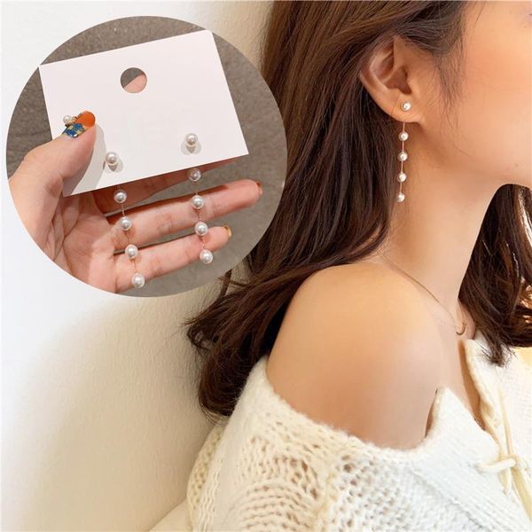dangle & chandelier long tassel pearl earrings for women teens girls korean fashion elegant temperament style jewelry gifts, Silver
dangle & chandelier long tassel pearl earrings for women teens girls korean fashion elegant temperament style jewelry gifts, Silver