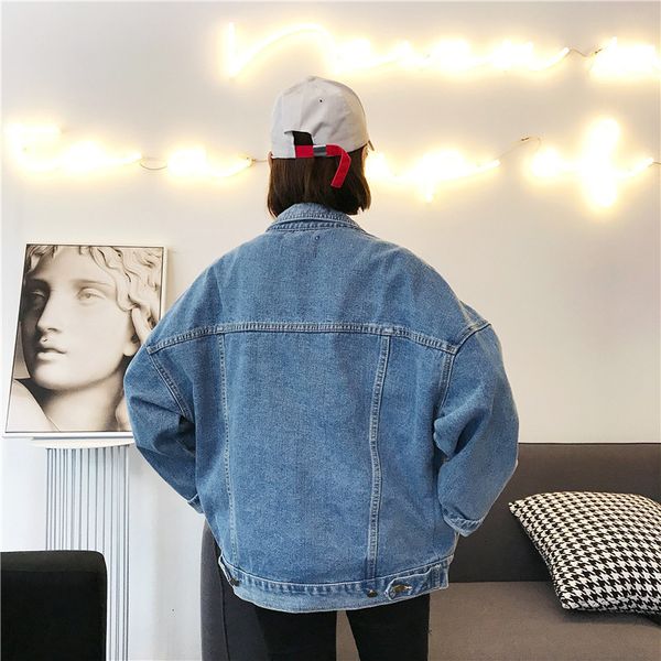 semfri blue denim jacket women loose style oversized jeans coat spring autumn new version casual basic jacket 201013, Black;brown
semfri blue denim jacket women loose style oversized jeans coat spring autumn new version casual basic jacket 201013, Black;brown
