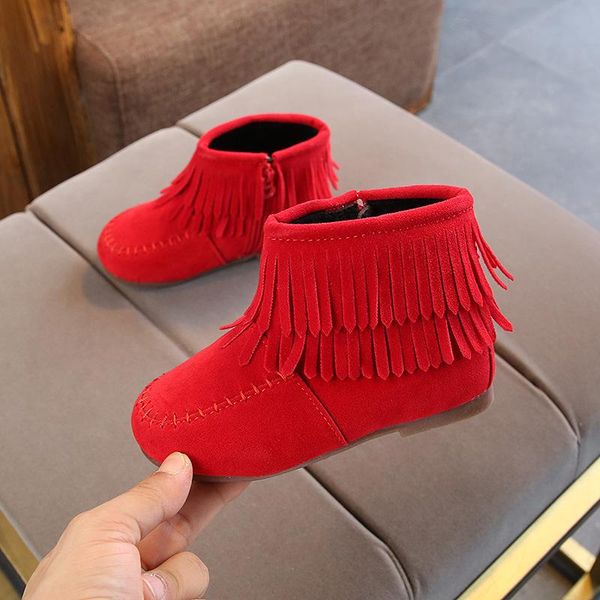 boots 2021 autumn and winter girls pure color short fashion tassel warm princess shallow side zipper toddler girl, Black;grey
boots 2021 autumn and winter girls pure color short fashion tassel warm princess shallow side zipper toddler girl, Black;grey