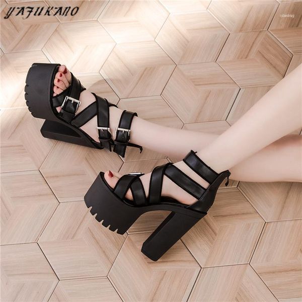 sandals cross belt buckle roman 14cm super high heels brand design square heel platform peep toe casual shoes gladiator 3911, Black
sandals cross belt buckle roman 14cm super high heels brand design square heel platform peep toe casual shoes gladiator 3911, Black