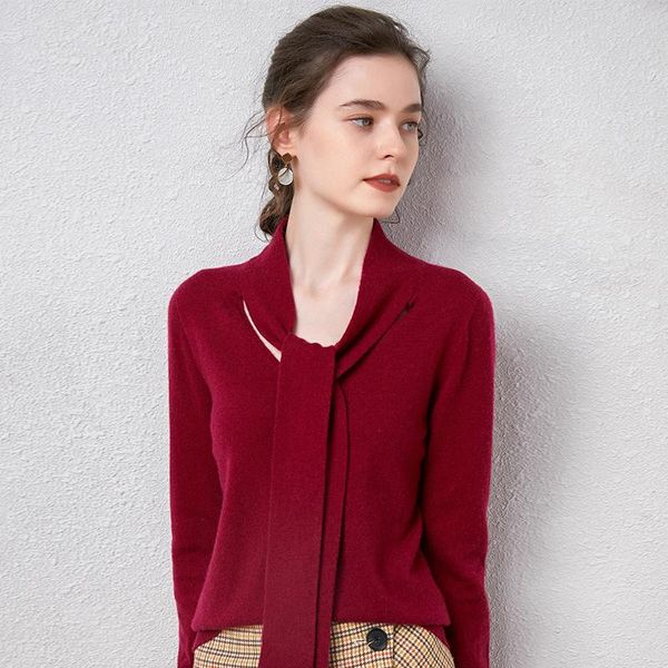 women's sweaters fashion 2021 bow-knot collar 100% cashmere sweater women pullovers soft high quanlity girl clothes lady top, White;black
women's sweaters fashion 2021 bow-knot collar 100% cashmere sweater women pullovers soft high quanlity girl clothes lady top, White;black
