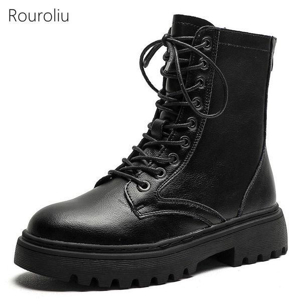 boots rouroliu women platform leather 2021 autumn winter non-slip motorcycle shoes female ankle boot, Black
boots rouroliu women platform leather 2021 autumn winter non-slip motorcycle shoes female ankle boot, Black