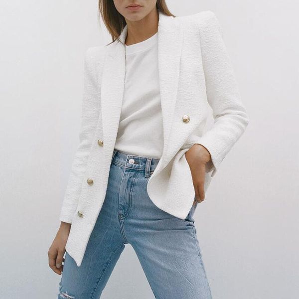 women's suits & blazers fall winter 2021 womens fashion suit blazer women white and jackets chic button office coat ladies elegant outw, White;black
women's suits & blazers fall winter 2021 womens fashion suit blazer women white and jackets chic button office coat ladies elegant outw, White;black