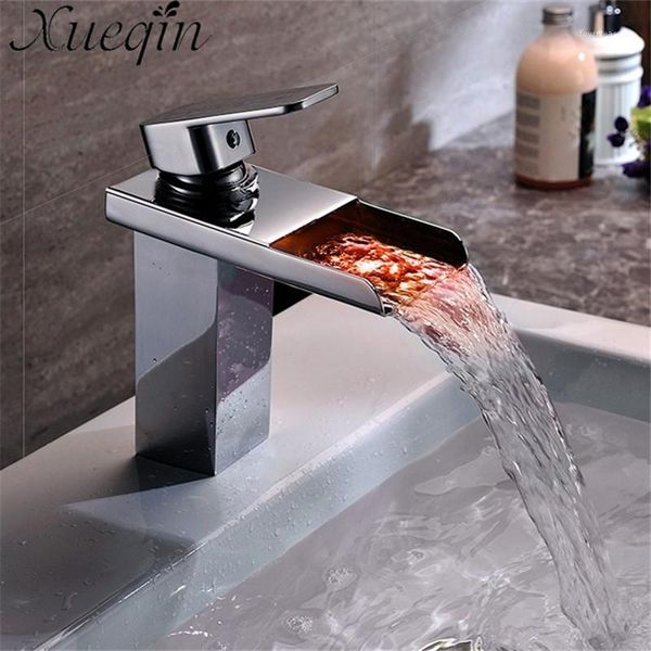 color change waterfall basin faucet chrome polished single handle bathroom sink cold and mixer tap1
color change waterfall basin faucet chrome polished single handle bathroom sink cold and mixer tap1