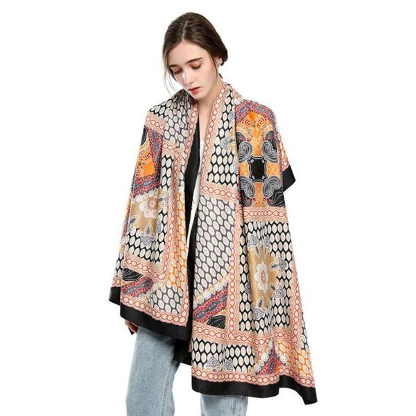 scarves 90*180cm fashion printed scarf women shawl satin hijab female bandana ladies foulard wrapscarf pareo headcloth kerchief muffler, Blue;gray
scarves 90*180cm fashion printed scarf women shawl satin hijab female bandana ladies foulard wrapscarf pareo headcloth kerchief muffler, Blue;gray