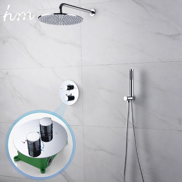 hm thermostatic dual shower system 10 inch or 8 inch brass shower set
hm thermostatic dual shower system 10 inch or 8 inch brass shower set