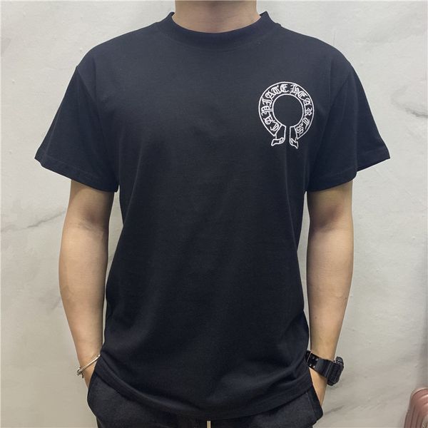 early spring 2021 new fashion brand round neck cotton short sleeve ch cross sanskrit embroidery t-shirt for me, White;black
early spring 2021 new fashion brand round neck cotton short sleeve ch cross sanskrit embroidery t-shirt for me, White;black