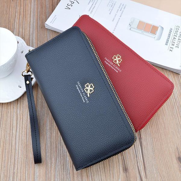 womens wallet brand long fashion quality card holder classic female double zipper red women clutch, Red;black
womens wallet brand long fashion quality card holder classic female double zipper red women clutch, Red;black