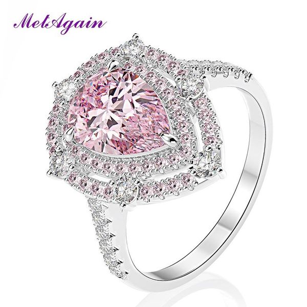 cluster rings metagain luxury pure 925 sterling silver water drop pink quartz diamond for women wedding engagement fine jewelry ring, Golden;silver
cluster rings metagain luxury pure 925 sterling silver water drop pink quartz diamond for women wedding engagement fine jewelry ring, Golden;silver