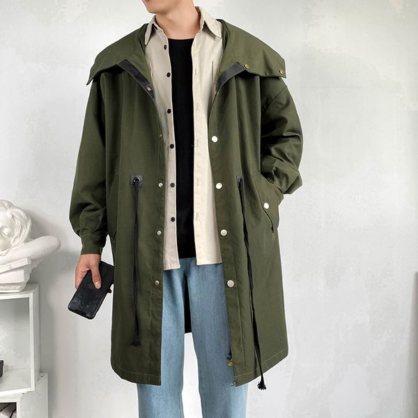2021 new novo longo trenchcoat moda masculina preto branco capuz boto bolso trench coat streetwear juventude roupas 9xzp, Tan;black
2021 new novo longo trenchcoat moda masculina preto branco capuz boto bolso trench coat streetwear juventude roupas 9xzp, Tan;black