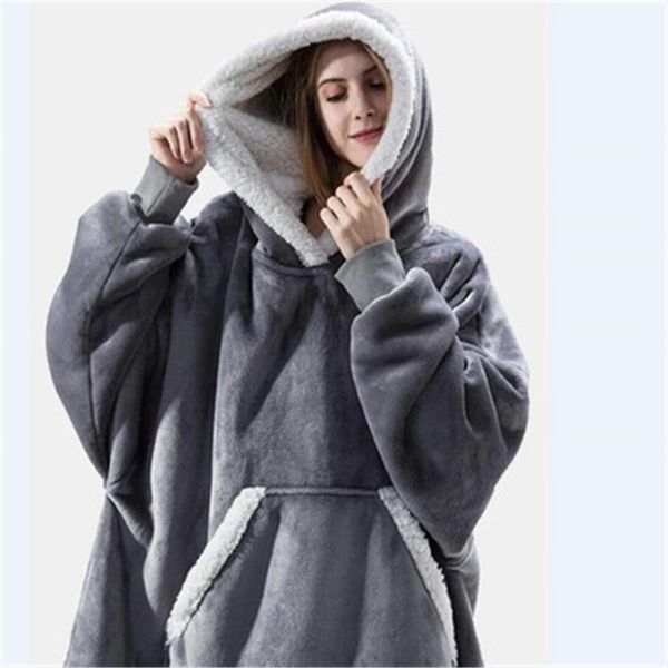 women's hoodies & sweatshirts oversized hoodie blanket with sleeves sweatshirt plaid winter fleece hoody women pocket female hooded plu, Black
women's hoodies & sweatshirts oversized hoodie blanket with sleeves sweatshirt plaid winter fleece hoody women pocket female hooded plu, Black