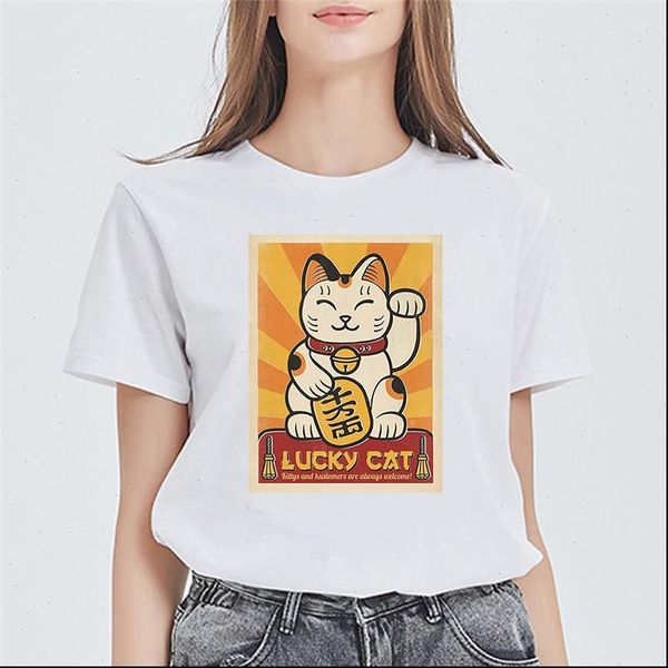 new summer t shirt women tshirt cat printed lucky japanese cat harajuku t shirts plus size cotton white tee
new summer t shirt women tshirt cat printed lucky japanese cat harajuku t shirts plus size cotton white tee