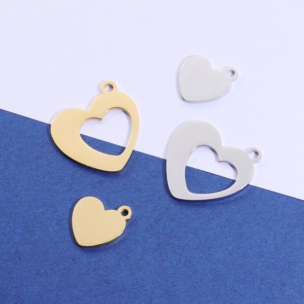 charms 10pairs/lot mirror polish stainless steel heart for diy making necklaces bracelets keychains women's men's lovers jewelry, Bronze;silver
charms 10pairs/lot mirror polish stainless steel heart for diy making necklaces bracelets keychains women's men's lovers jewelry, Bronze;silver