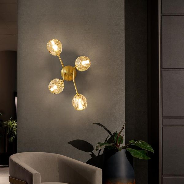 wall lamp nordic led bedroom bedside modern crystal living room background light corridor aisle cl40905
wall lamp nordic led bedroom bedside modern crystal living room background light corridor aisle cl40905