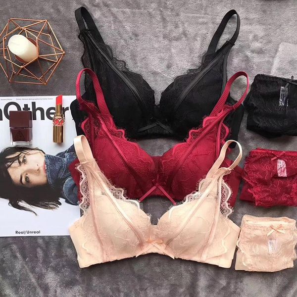 bras sets 2021 lace bralette set underwear women transparent bra deep v ladies brassiere lingerie black, Red;black
bras sets 2021 lace bralette set underwear women transparent bra deep v ladies brassiere lingerie black, Red;black