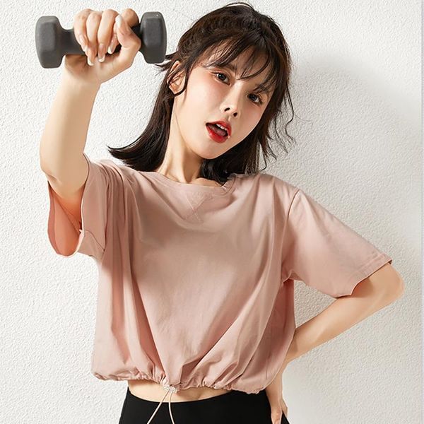 yoga outfit fitness women shirts sportswear shortsleeve o neck drawstring quick dry training outdoor t-shirts gym cycling running
yoga outfit fitness women shirts sportswear shortsleeve o neck drawstring quick dry training outdoor t-shirts gym cycling running