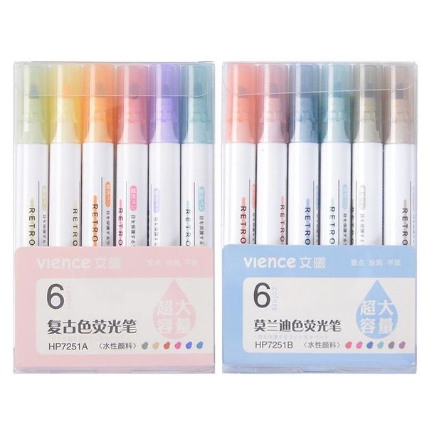highlighters 6pcs/set morandi fluorescent pen cute creativity highlighter journal pens kawaii art supplies, Black;red
highlighters 6pcs/set morandi fluorescent pen cute creativity highlighter journal pens kawaii art supplies, Black;red