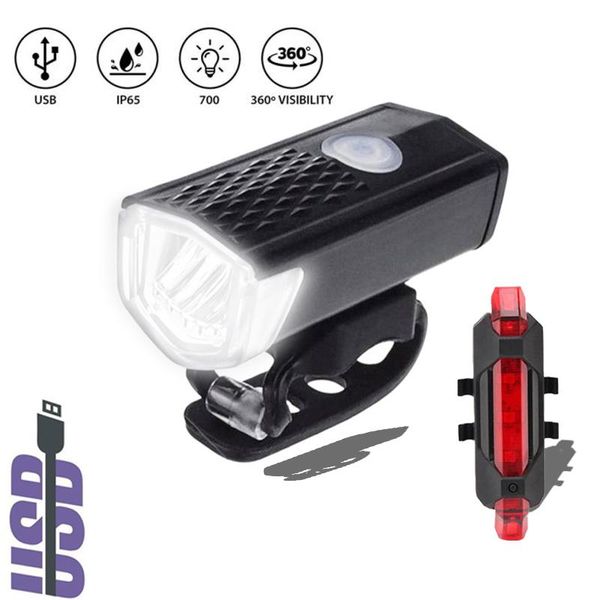 2pcs bike light sets usb rechargeable cycling lights front headlight + rear taillight bicycle lights bike accessories dropship
2pcs bike light sets usb rechargeable cycling lights front headlight + rear taillight bicycle lights bike accessories dropship