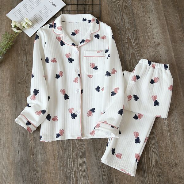 2021 winter new pajamas set ladies spring and autumn long-sleeved trousers thick warm cotton suit home service ezd2, Black;brown
2021 winter new pajamas set ladies spring and autumn long-sleeved trousers thick warm cotton suit home service ezd2, Black;brown