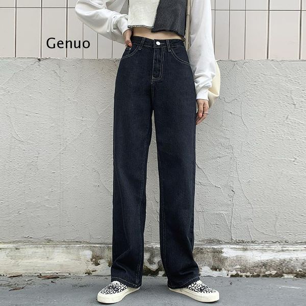 women's jeans black straight wide leg high waist denim mom boyfriend baggy trousers vintage bottom casual joggers, Blue
women's jeans black straight wide leg high waist denim mom boyfriend baggy trousers vintage bottom casual joggers, Blue