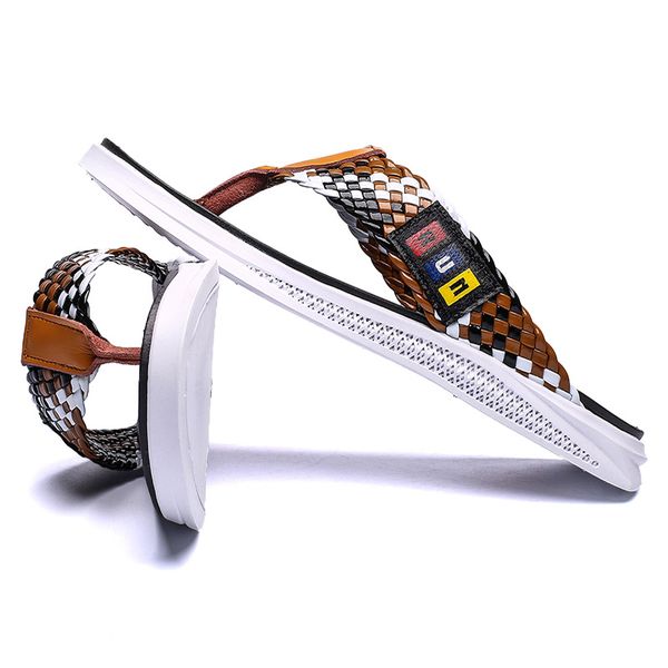 flip-flops men's new summer men's outer personality beach leather sandals and slippers men's trend outer wear, Black
flip-flops men's new summer men's outer personality beach leather sandals and slippers men's trend outer wear, Black