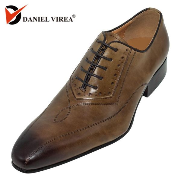 dress shoes men wedding classic khaki coffee color office formal pointed toe solid oxford genuine leather mens shoe, Black
dress shoes men wedding classic khaki coffee color office formal pointed toe solid oxford genuine leather mens shoe, Black