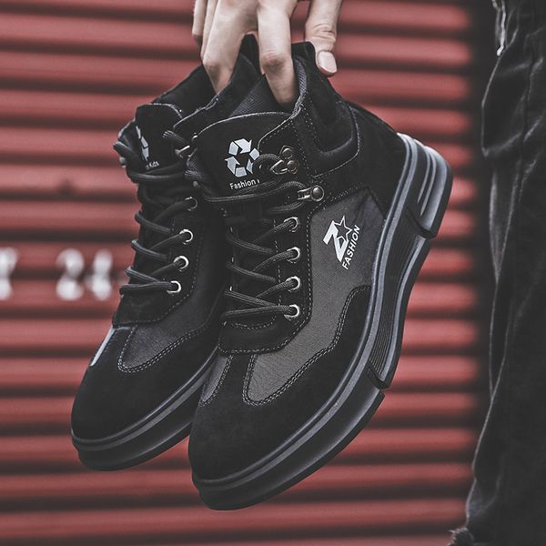 2021 autumn casual boots for men pig suede leather canvas antislip men sneakers cowboy outdoor tide footwear, Black;white
2021 autumn casual boots for men pig suede leather canvas antislip men sneakers cowboy outdoor tide footwear, Black;white