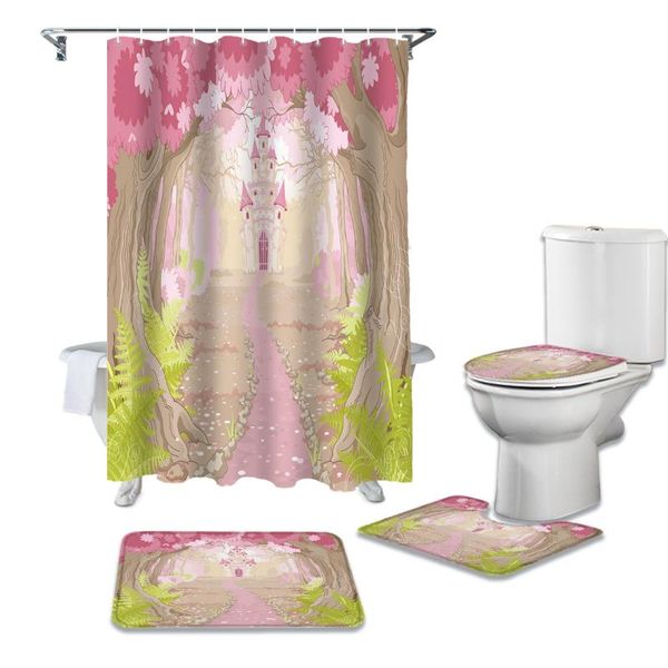 shower curtains pink castle deep forest curtain sets non-slip rugs toilet lid cover and bath mat waterproof bathroom
shower curtains pink castle deep forest curtain sets non-slip rugs toilet lid cover and bath mat waterproof bathroom