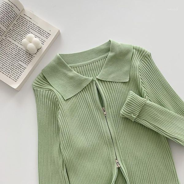 women's knits & tees retro y2k solid lapel rib knitted cardigan women autumn fashion zipper long sleeve slim sweaters crop causal stree, White
women's knits & tees retro y2k solid lapel rib knitted cardigan women autumn fashion zipper long sleeve slim sweaters crop causal stree, White