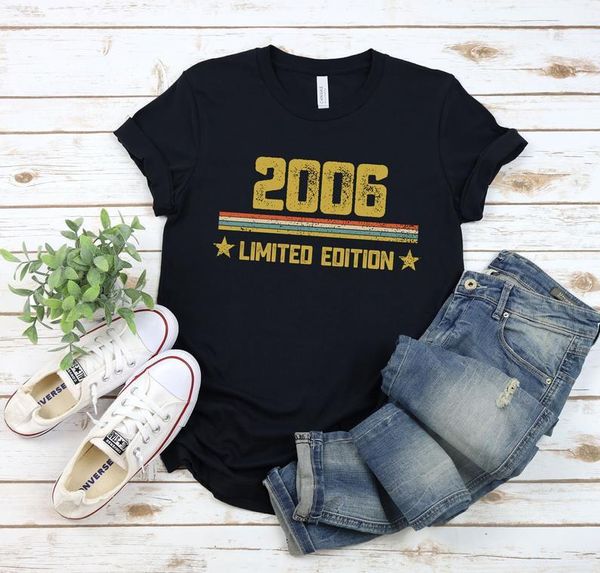 women's t-shirt 15th birthday gift ideas 2006 vintage retro shirt personalized summer round neck cottont-shirt, White
women's t-shirt 15th birthday gift ideas 2006 vintage retro shirt personalized summer round neck cottont-shirt, White