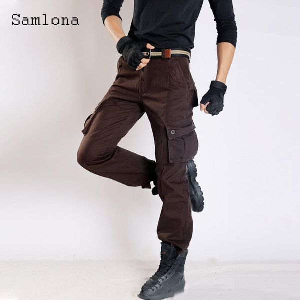 men's pants samlona plus size mens fashion camouflage 2021 european style male zipper pockets cargo trouser outdoor casual skinny pant, Black 
men's pants samlona plus size mens fashion camouflage 2021 european style male zipper pockets cargo trouser outdoor casual skinny pant, Black