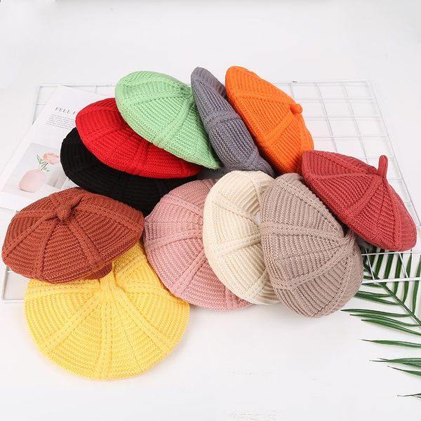 0-8 y toddler knit beret hat cute solid autumn winter warm wool knitted pumpkin beanie hat for boys girls, Yellow
0-8 y toddler knit beret hat cute solid autumn winter warm wool knitted pumpkin beanie hat for boys girls, Yellow