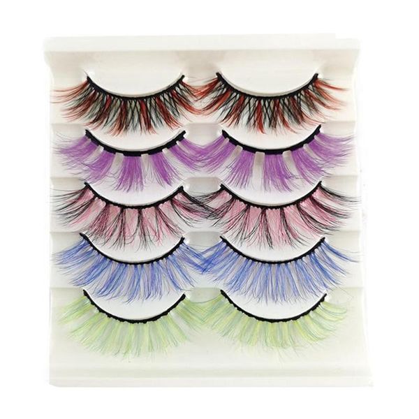 false eyelashes 5 pairs self-adhesive eyeliner set thick magnetic color messy fluffy colorful
false eyelashes 5 pairs self-adhesive eyeliner set thick magnetic color messy fluffy colorful