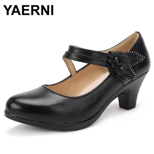 dress shoes yaerni 2021 women genuine leather woman office lady work comfort mother casual e422, Black
dress shoes yaerni 2021 women genuine leather woman office lady work comfort mother casual e422, Black