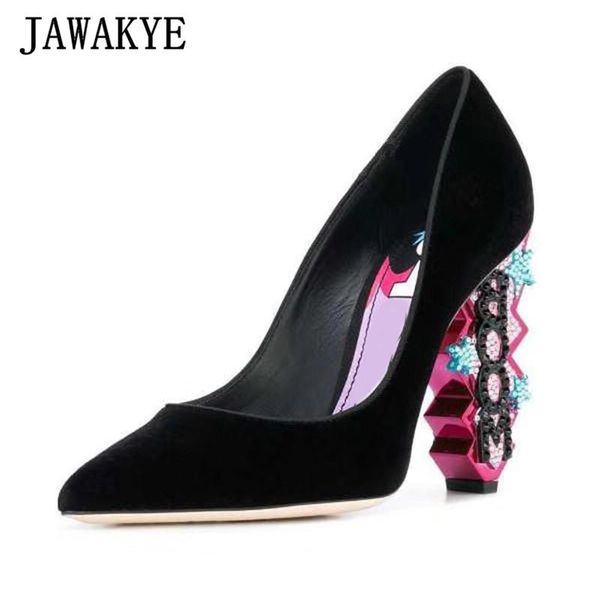 dress shoes velvet pumps women pointed crystal diamond bling high heels retro rhinestone real leather party wedding for ladies, Black
dress shoes velvet pumps women pointed crystal diamond bling high heels retro rhinestone real leather party wedding for ladies, Black