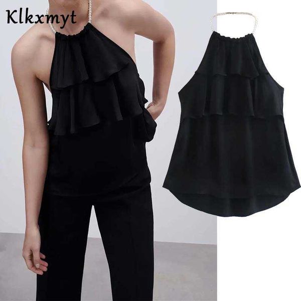 klkxmyt za summer fashion man-made pearl crop women backless tank ruffles female beachwear tanks camis 210527, White
klkxmyt za summer fashion man-made pearl crop women backless tank ruffles female beachwear tanks camis 210527, White