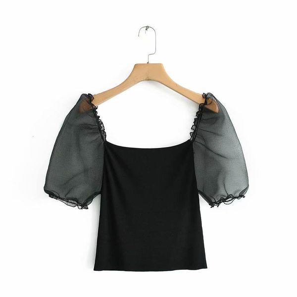 women fashion puff sleeve patchwork knitted blouse shirt women streetwear slimming blusas chic black polyester ls3805, White
women fashion puff sleeve patchwork knitted blouse shirt women streetwear slimming blusas chic black polyester ls3805, White