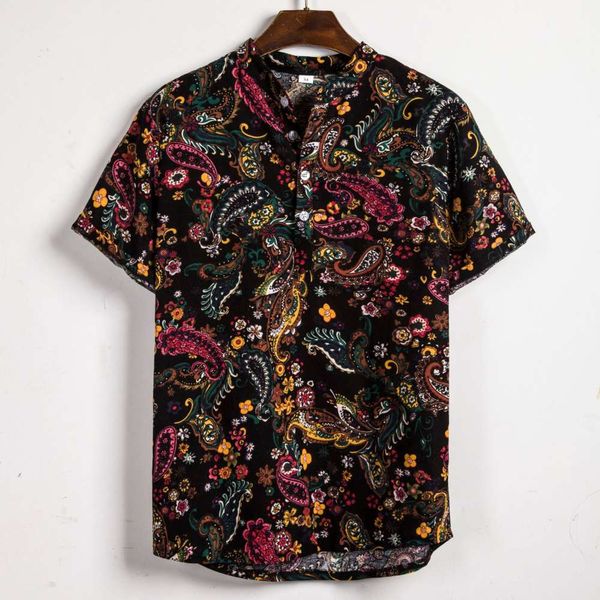 clothing spring / summer 2019 new men's fashion printed large short sleeve shirt for men, White;black
clothing spring / summer 2019 new men's fashion printed large short sleeve shirt for men, White;black