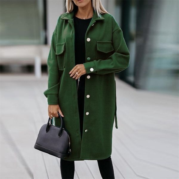 elegant fashion womens blend woolen coats autumn winter warm long sleeve turn-down collar jackets vintage ladies outerwear 211130, Black
elegant fashion womens blend woolen coats autumn winter warm long sleeve turn-down collar jackets vintage ladies outerwear 211130, Black