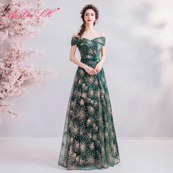 party dresses anxin sh princess green lace evening dress luxury vintage boat neck golden sparkly powder bow up 1106, White;black 
party dresses anxin sh princess green lace evening dress luxury vintage boat neck golden sparkly powder bow up 1106, White;black