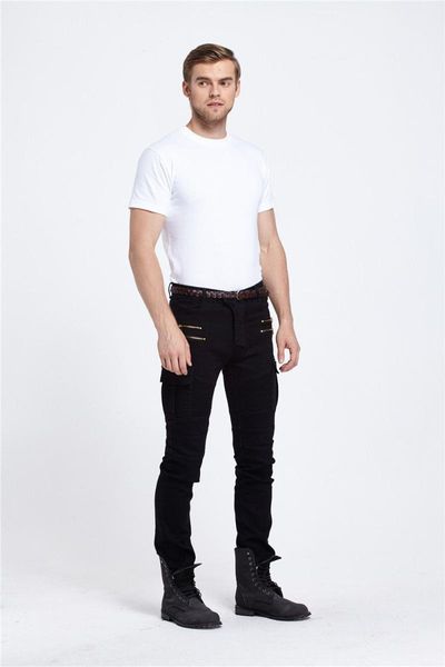 men's jeans punk zipper rock skinny pants casual biker black green hip hop trousers c4, Blue
men's jeans punk zipper rock skinny pants casual biker black green hip hop trousers c4, Blue